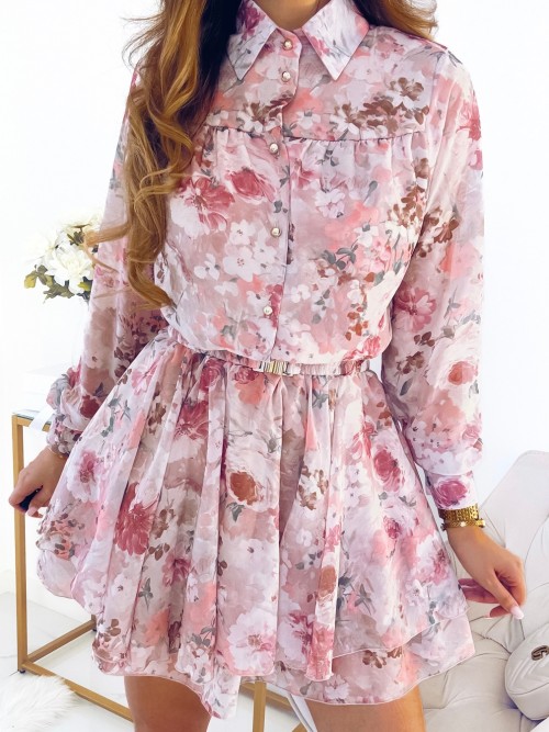 Sukienka SELENA szyfonowa kwiatowy print