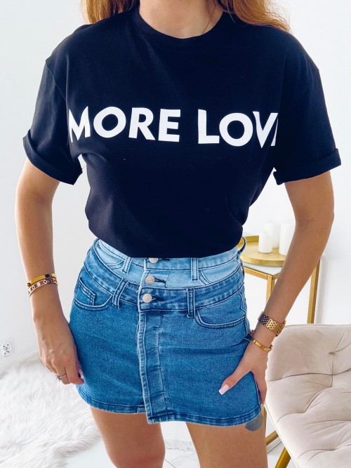 T-shirt MORE LOVE BLACK