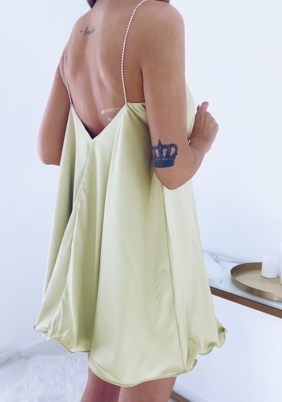 Sukienka ETHEL atłasowa na ozodbnym ramiączkach LIMON 4