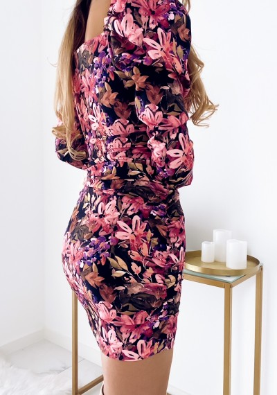 Sukienka LUNA kwiatowy print ROSE 11