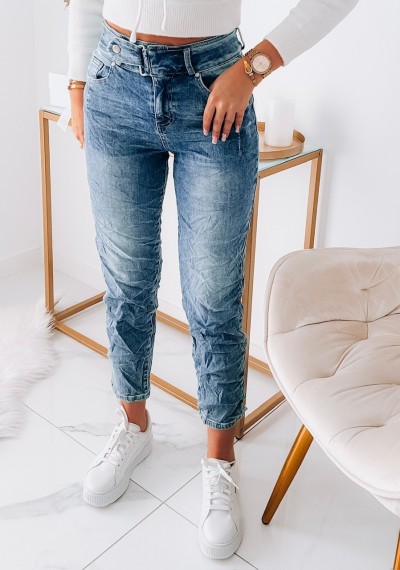 Spodnie VIVIEN jeansowe z klamra 5
