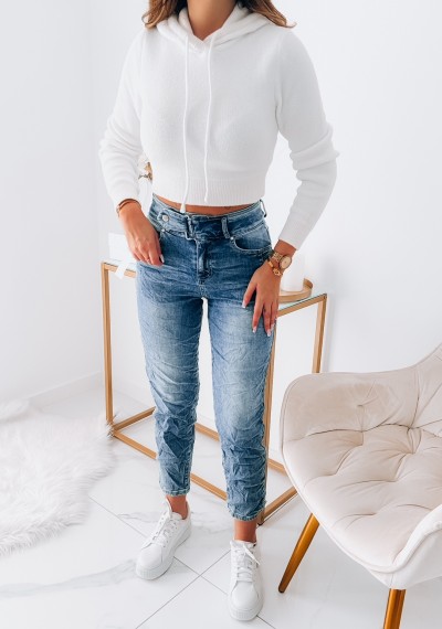 Spodnie VIVIEN jeansowe z klamra 6