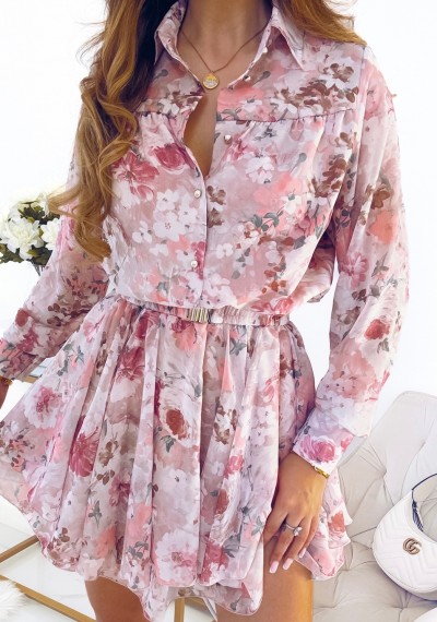 Sukienka SELENA szyfonowa kwiatowy print 4