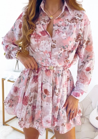 Sukienka SELENA szyfonowa kwiatowy print 5