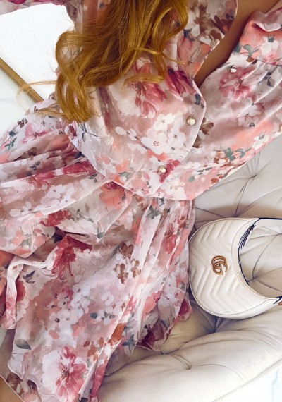 Sukienka SELENA szyfonowa kwiatowy print 9