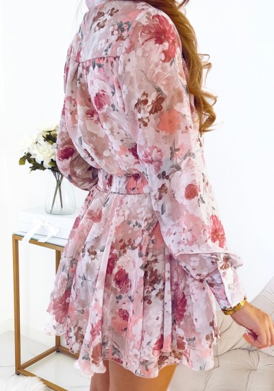 Sukienka SELENA szyfonowa kwiatowy print 11
