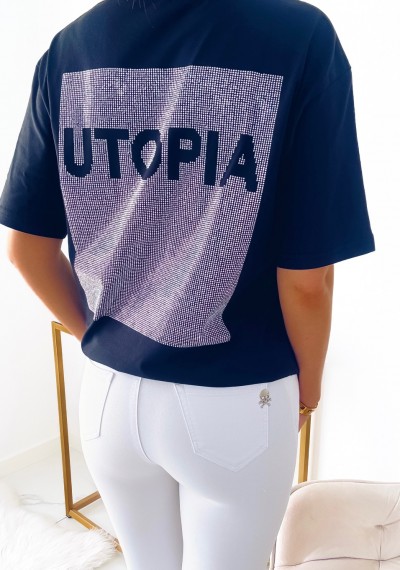 T-shirt UTOPIA z cyrkoniami 7