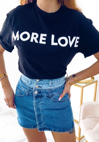 T-shirt MORE LOVE BLACK 2