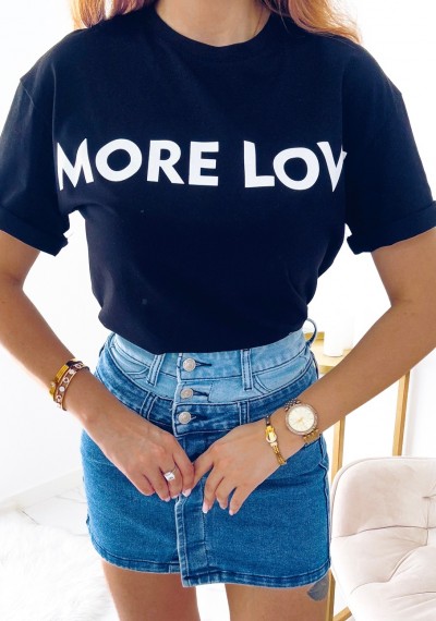 T-shirt MORE LOVE BLACK 4