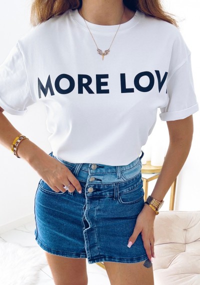 T-shirt MORE LOVE WHITE