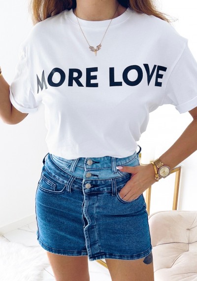 T-shirt MORE LOVE WHITE 2