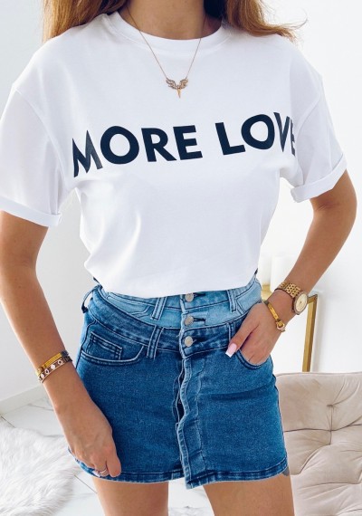 T-shirt MORE LOVE WHITE 3